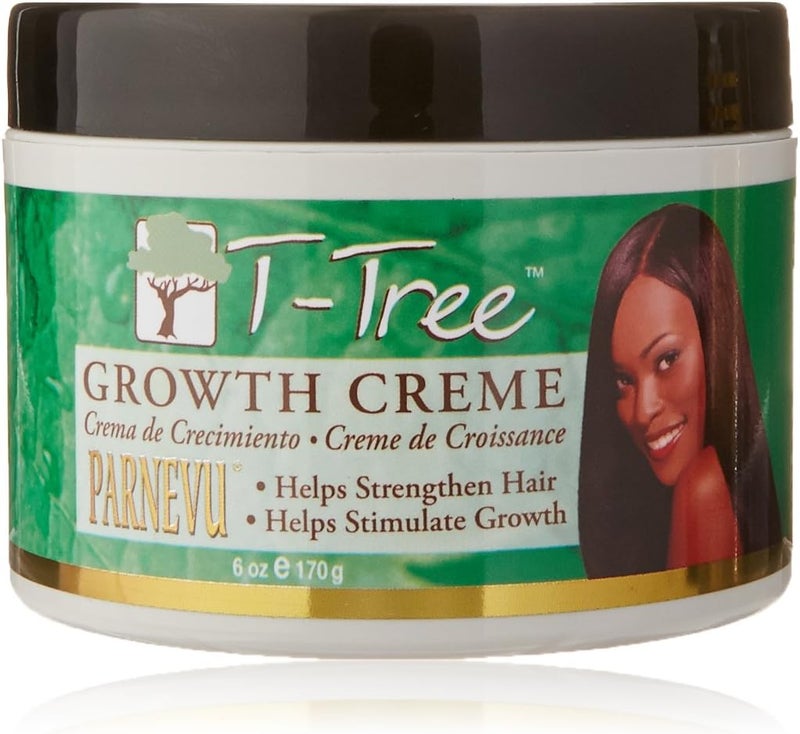 Parnevu T-Tree Growth Creme - 6 Ounce Hair Strengthening Cream - Image 1